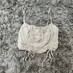 Garage Cream Ruched Camisole